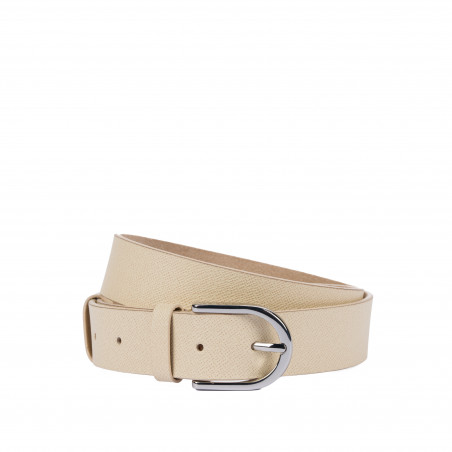 Damen Gürtel 43-1m beige Safiano