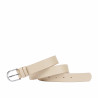 Damen Gürtel 43-1m beige Safiano