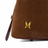 Damentasche Hand 037g Wildleder Braun