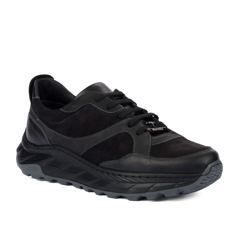 Herrenschuhe casual/sport 996 schwarz Velours kombiniert
