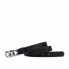 Damen Gürtel 47m Schwarz Stampato