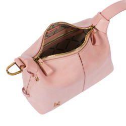Handtasche Damen 037g Camoscio Baby Rosa