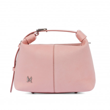 Damentasche Handtasche 037-1g 01 Veloursleder Baby Pink