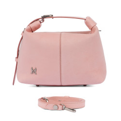 Damentasche Handtasche 037-1g 01 Veloursleder Baby Pink