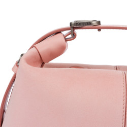 Damentasche Handtasche 037-1g 01 Veloursleder Baby Pink