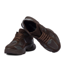 Damensportschuhe 6102 Schokolade kombiniert