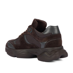 Damensportschuhe 6102 Schokolade kombiniert