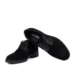 Herren Freizeitschuhe 9006 schwarz Velours