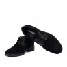Herren Freizeitschuhe 9006 schwarz Velours