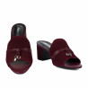 Damen Sandalen 1367 bordeaux Velours