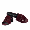Damen Sandalen 1367 bordeaux Velours