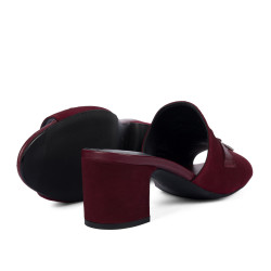Damen Sandalen 1367 bordeaux Velours