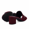 Damen Sandalen 1367 bordeaux Velours