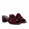 Damen Sandalen 1367 bordeaux Velours