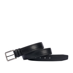 Herren Gürtel 18b Schwarz+Schwarze Schlange