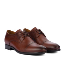 Elegante Herrenschuhe 822-1 in Cognac