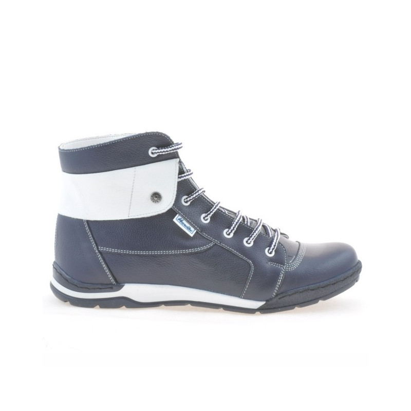 Herrenschuhe 421 indigo+weiß