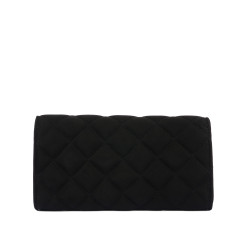 Damentasche Schultertasche 048g schwarzes Veloursleder