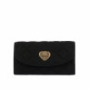 Damentasche Schultertasche 048g schwarzes Veloursleder
