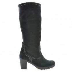 Damenstiefel 3258 schwarz Velours