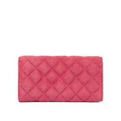 Damentasche Schultertasche 048g Veloursleder Barbie Rosa