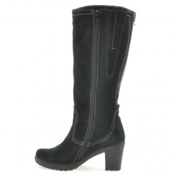 Damenstiefel 3258 schwarz Velours