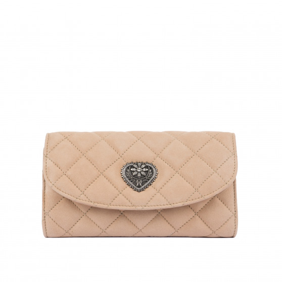 Damentasche zum Umhängen 048g 01 Wildleder Nude