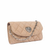 Damentasche zum Umhängen 048g 01 Wildleder Nude