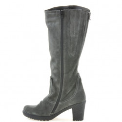 Damenstiefel 3258 Anthrazit Velours