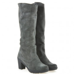 Damenstiefel 3258 Anthrazit Velours
