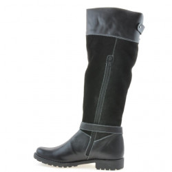 Damenstiefel 3225 schwarz kombiniert