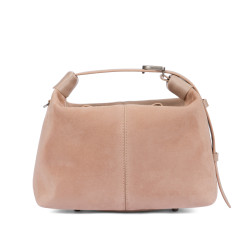 Handtasche Damen 037-1g 01 Wildleder Nude