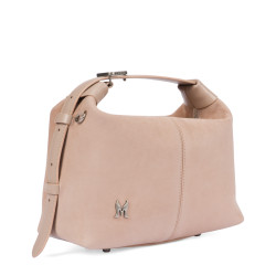 Handtasche Damen 037-1g 01 Wildleder Nude