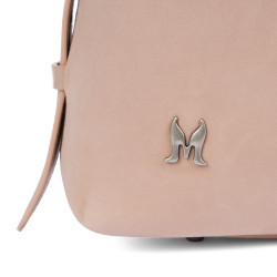 Handtasche Damen 037-1g 01 Wildleder Nude