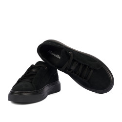 Herrensportschuhe 9004 schwarz kombiniert