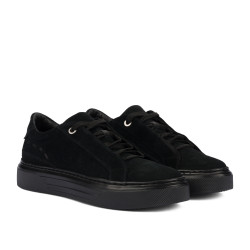 Herrensportschuhe 9004 schwarz kombiniert