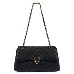 Damentasche Schultertasche 052g schwarz