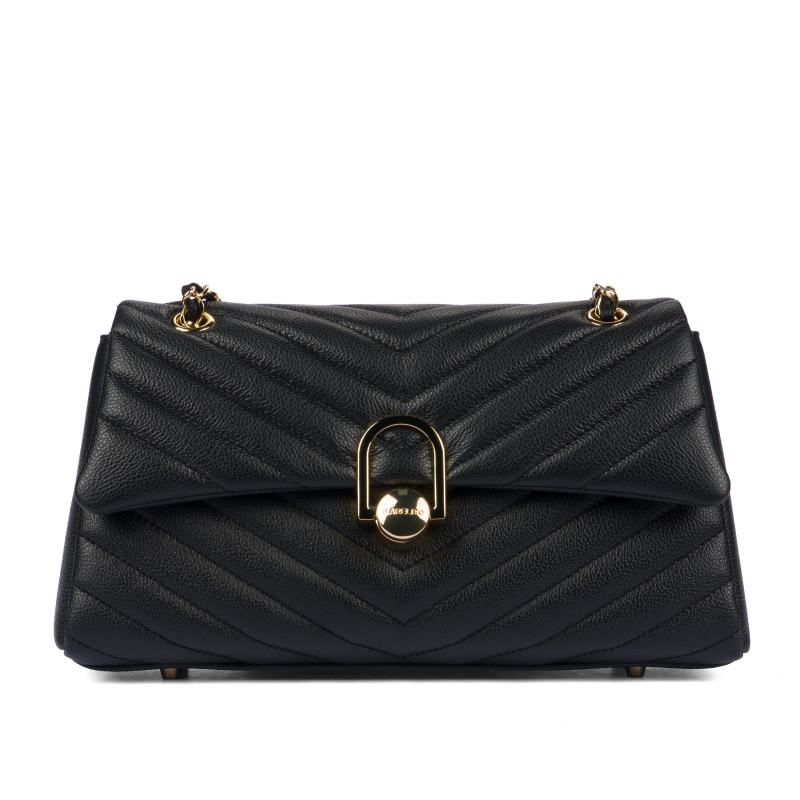 Damentasche Schultertasche 052g schwarz