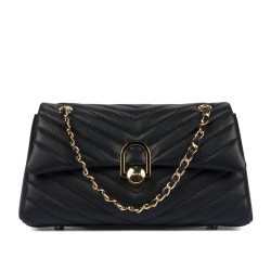 Damentasche Schultertasche 052g schwarz