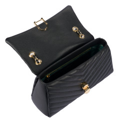 Damentasche Schultertasche 052g schwarz