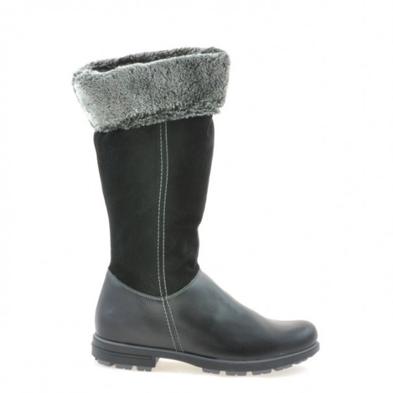 Damenstiefel 3224 schwarz kombiniert Damenstiefel 3224 schwarz kombiniert