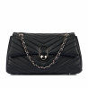 Damenschultertasche 052g 01 schwarz