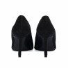 Elegante Damenschuhe 1366 in Schwarz Velours Perlmutt