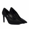 Elegante Damenschuhe 1366 in Schwarz Velours Perlmutt