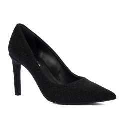 Elegante Damenschuhe 1366 in Schwarz Velours Perlmutt