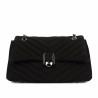 Damenschultertasche 052g 01 schwarzes Wildleder