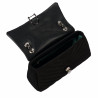 Damenschultertasche 052g 01 schwarzes Wildleder