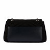 Damenschultertasche 052g 01 schwarzes Wildleder