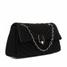 Damenschultertasche 052g 01 schwarzes Wildleder
