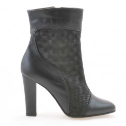 Damenstiefel 1146 schwarz+schwarz perlmutt